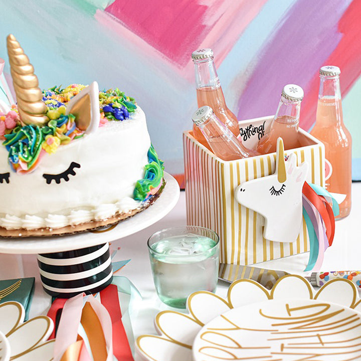 *SOLD AS IS, MAY HAVE CRAZING Happy Everything Unicorn Attachment