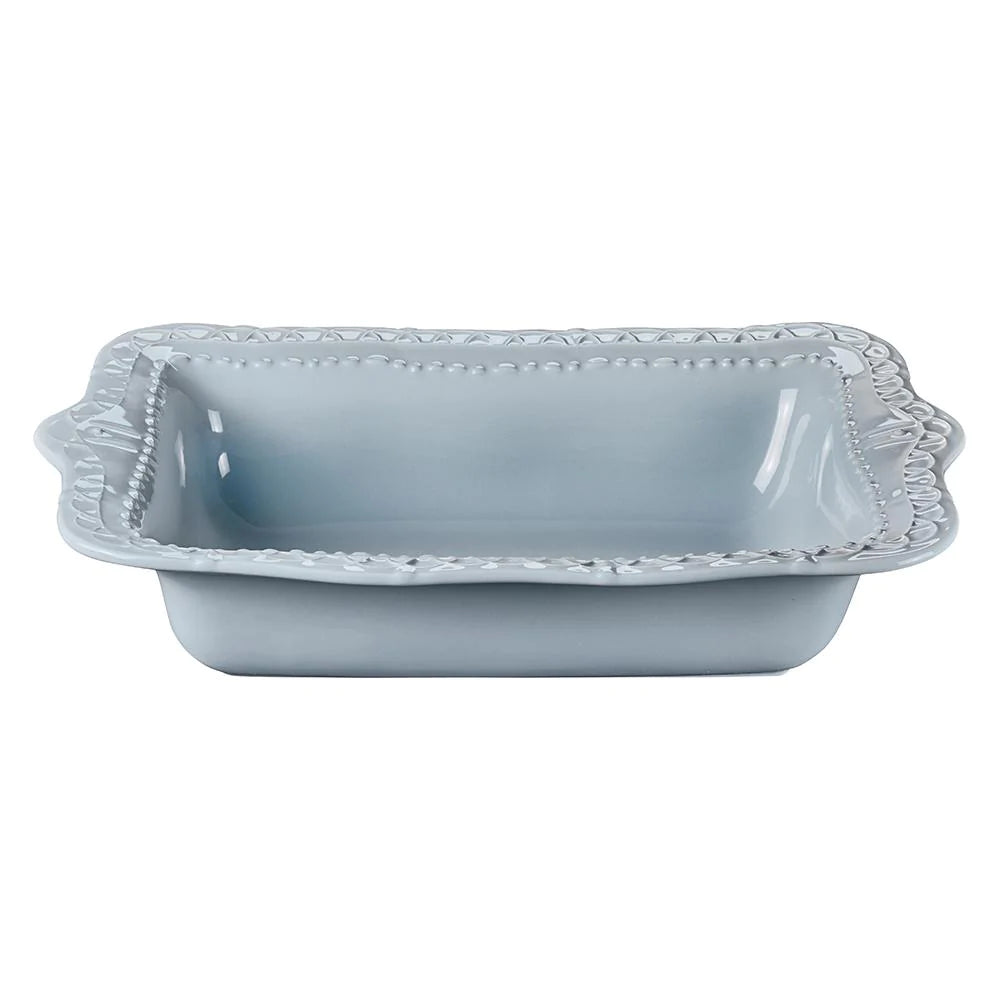 Skyros Designs Historia Large Rectangular Baker Blue Cashmere