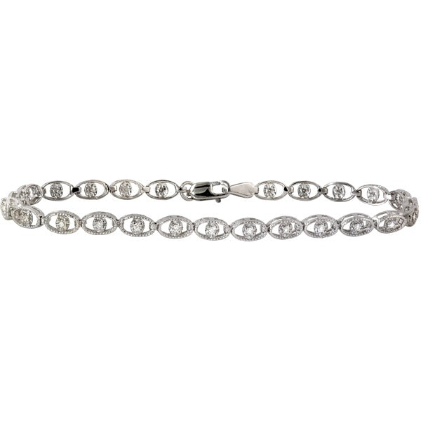 Diamond Link Bracelet, 0.25TW