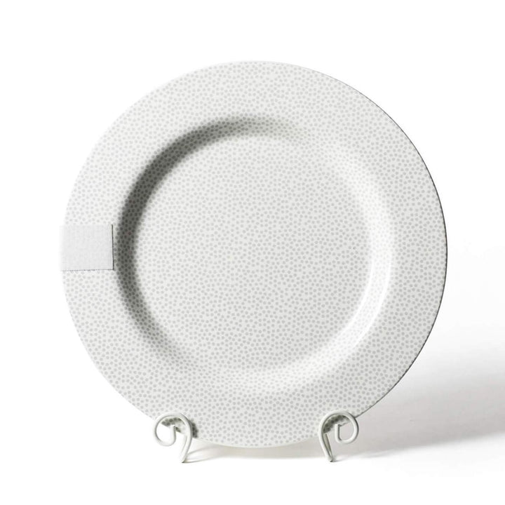 *SOLD AS IS, MAY HAVE CRAZING Happy Everything Stone Small Dot Big Entertaining Platter