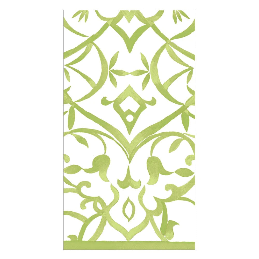 Algarve Paper Linen Guest Towel, Moss