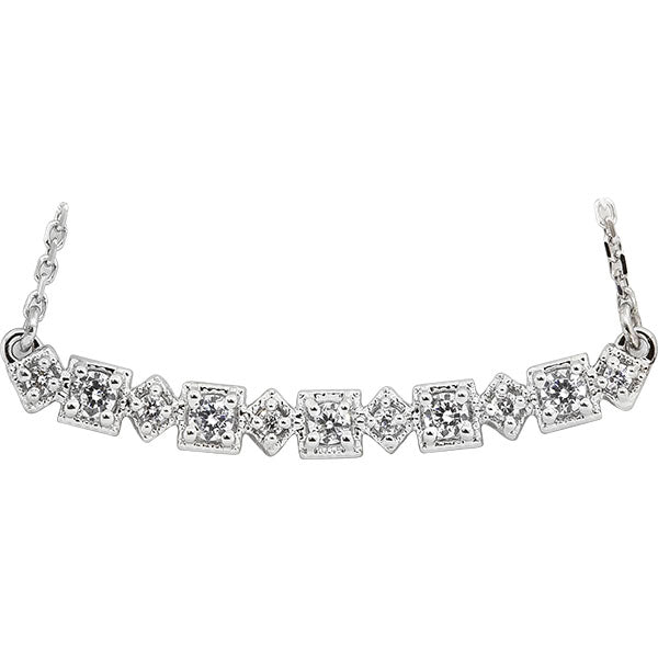 Diamond Bar Necklace
