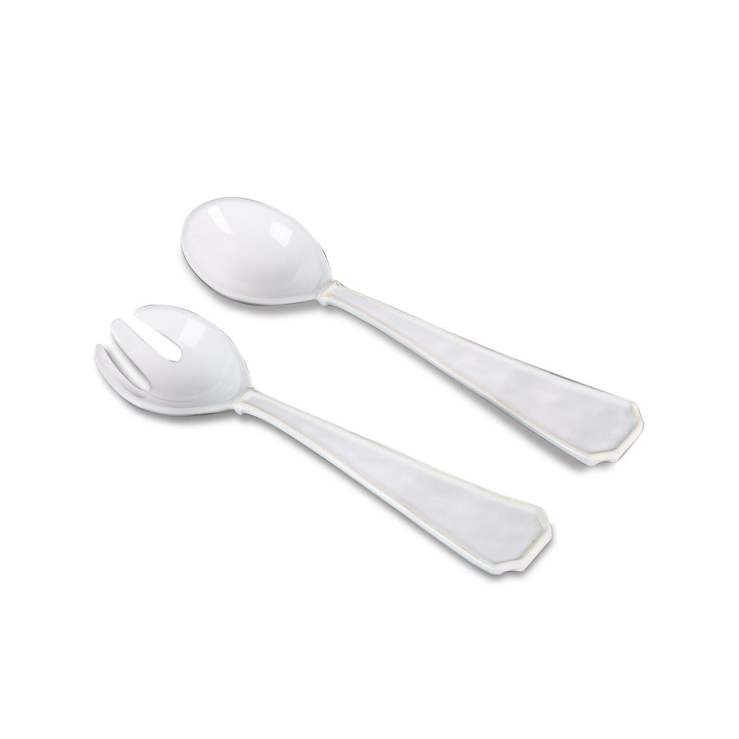 Beatriz Ball Vida Charleston Large White Salad Servers