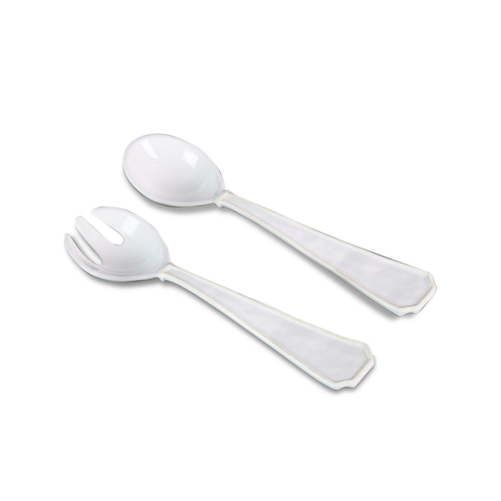 Beatriz Ball Vida Charleston Large White Salad Servers