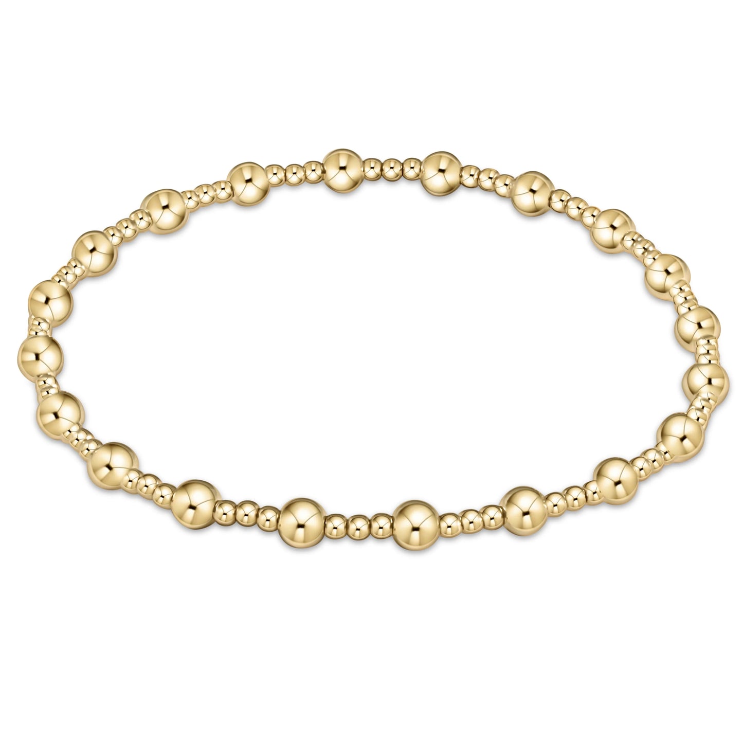 enewton Extends - Classic Sincerity Pattern 4mm Gold Bead Bracelet