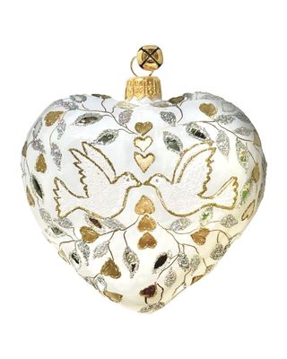 JingleNog Golden Heart Ornament