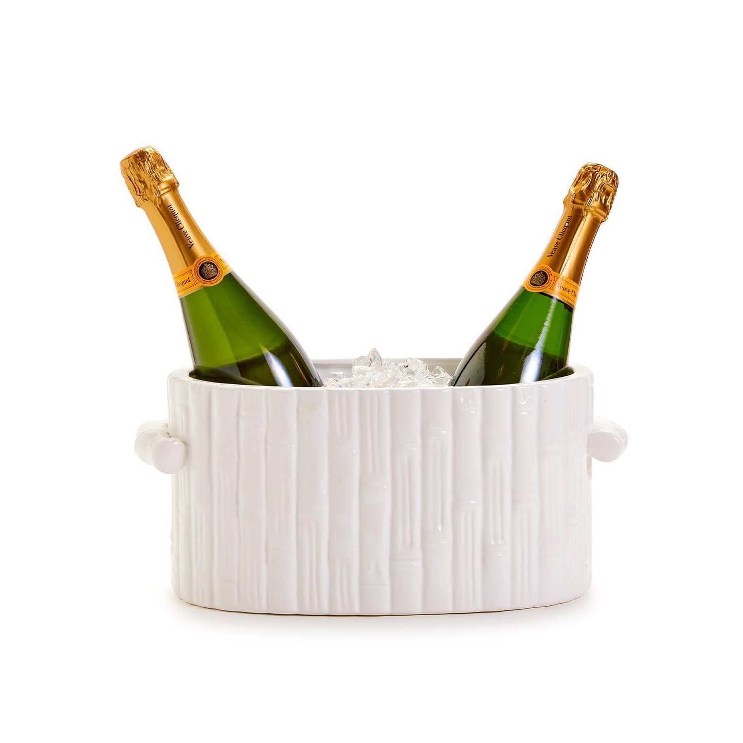 Faux Bamboo Cachepot with Handles