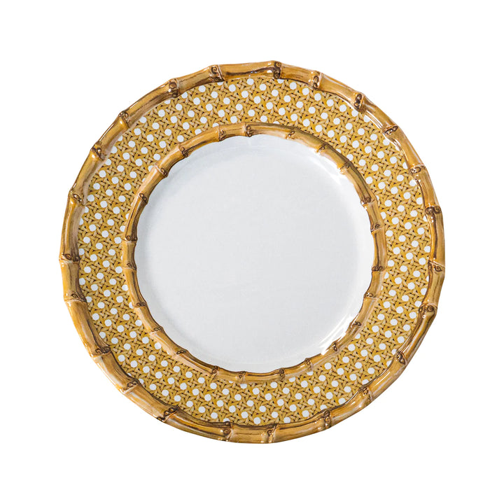 Juliska Berry & Thread Melamine Bamboo Caning Salad Plate