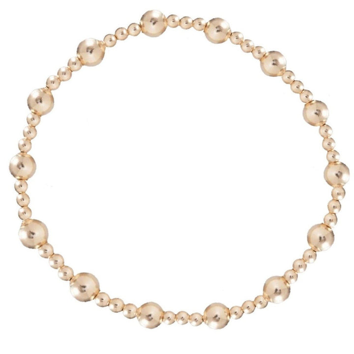 enewton Classic Sincerity Pattern 5mm Bead Bracelet - Gold