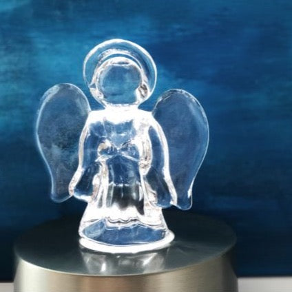 Simon Pearce Small Glass Angel in Gift Box