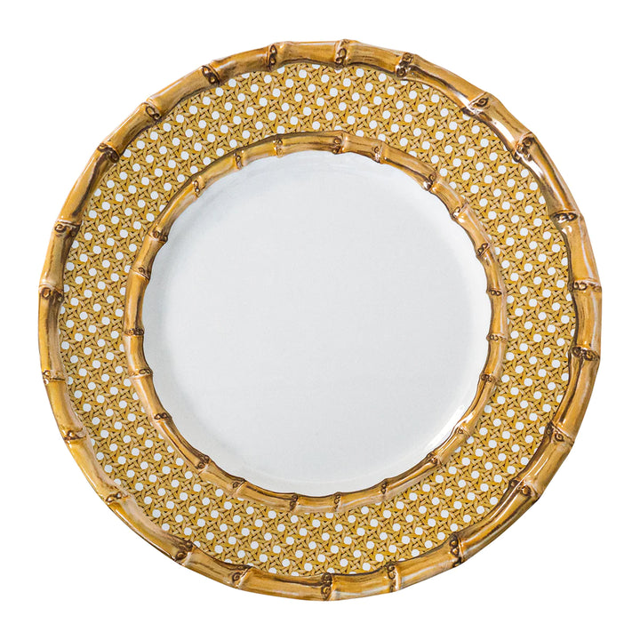 Juliska Berry & Thread Melamine Bamboo Caning Dinner Plate