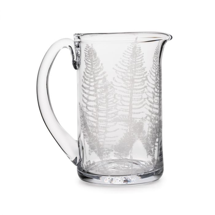 Simon Pearce Engraved Fern Pitcher, Medium