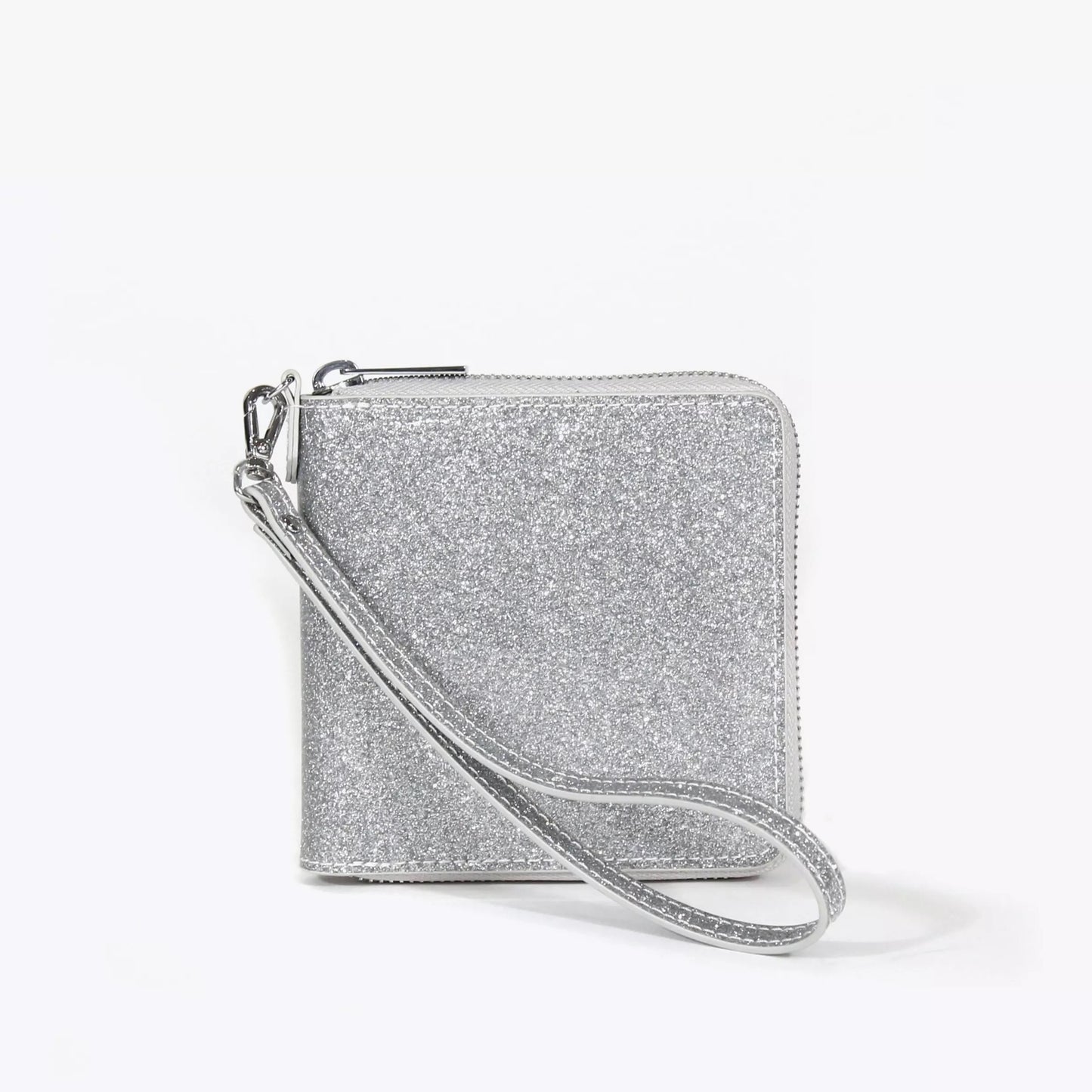 Neely and Chloe Billfold Glitter PVC Silver