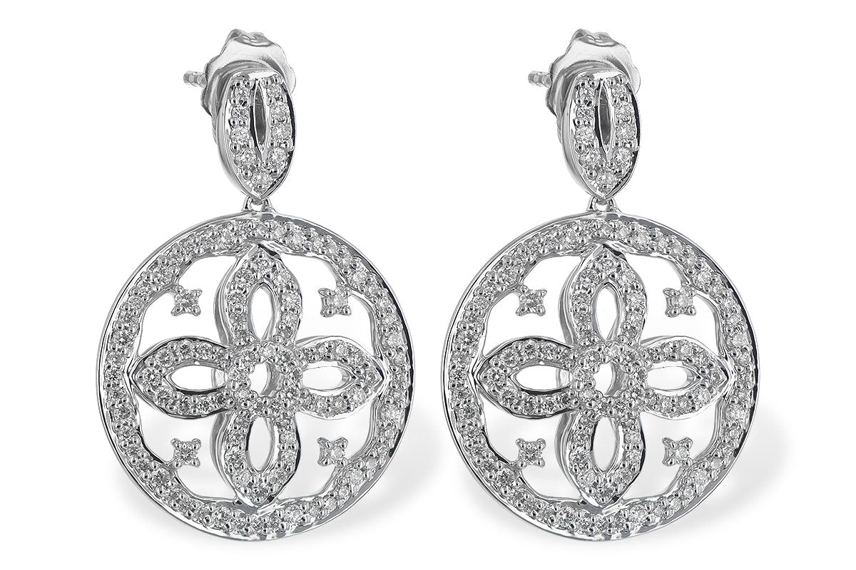 AK 14K WG Diamond Earrings