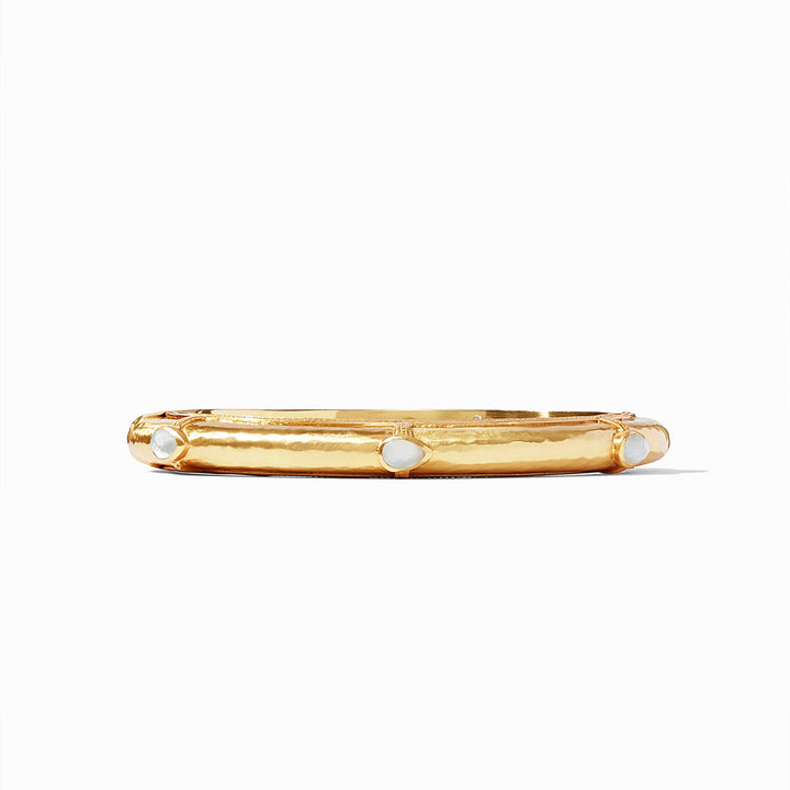 Julie Vos Avalon Hinge Bangle, Iridescent Clear