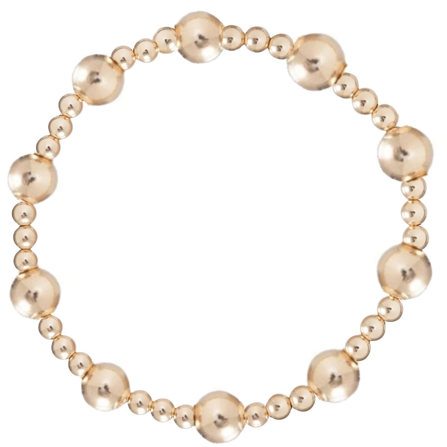 enewton Classic Sincerity Pattern 6mm Bead Bracelet - Gold