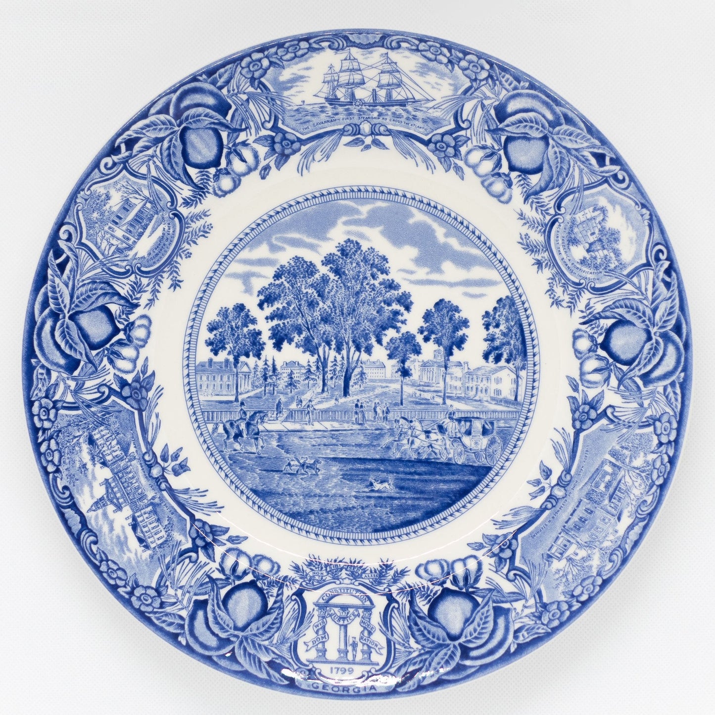 Georgia Plate Blue #5 - University of Georgia