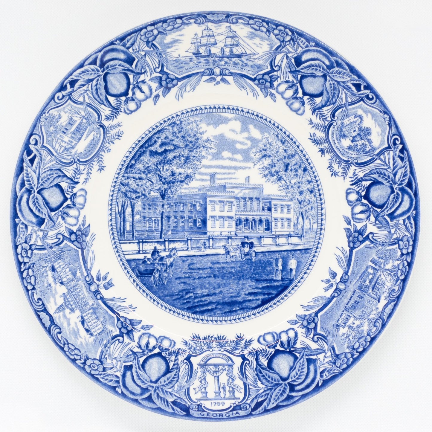 Georgia Plate Blue #6 - Richmond Academy