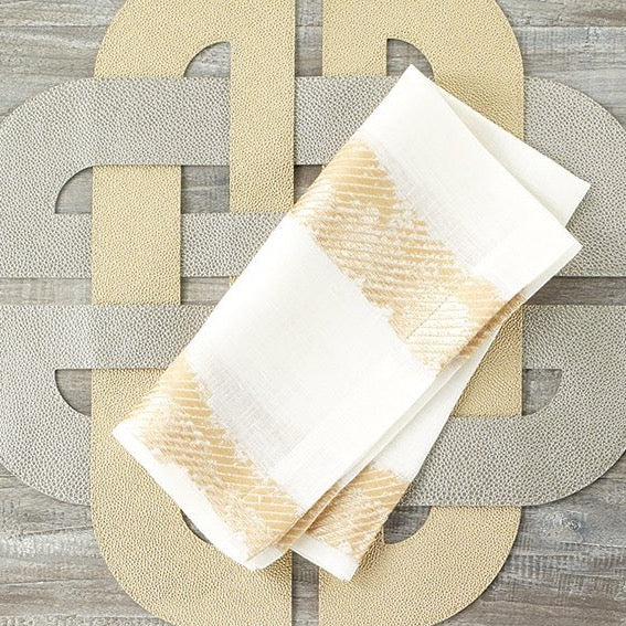 Brushstroke Gold Napkin