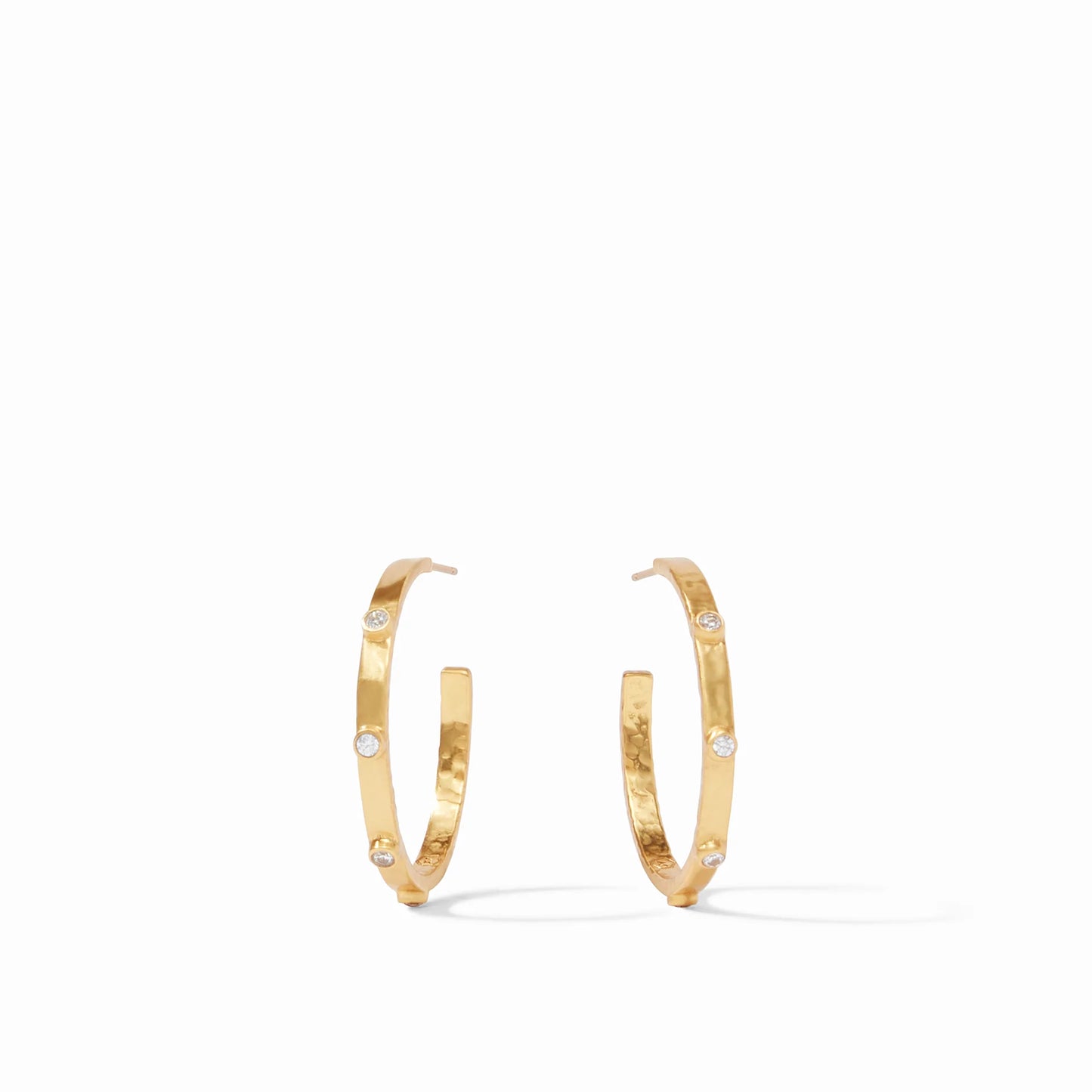 Julie Vos Crescent Stone Earring, Cubic Zirconia