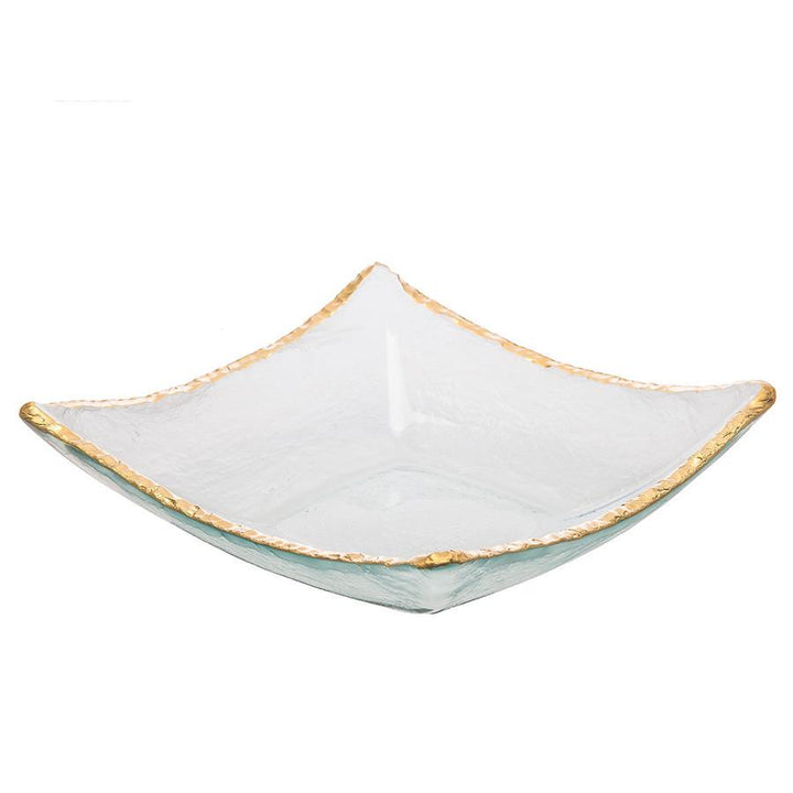 Annieglass Edgey Four Point Bowl, Gold