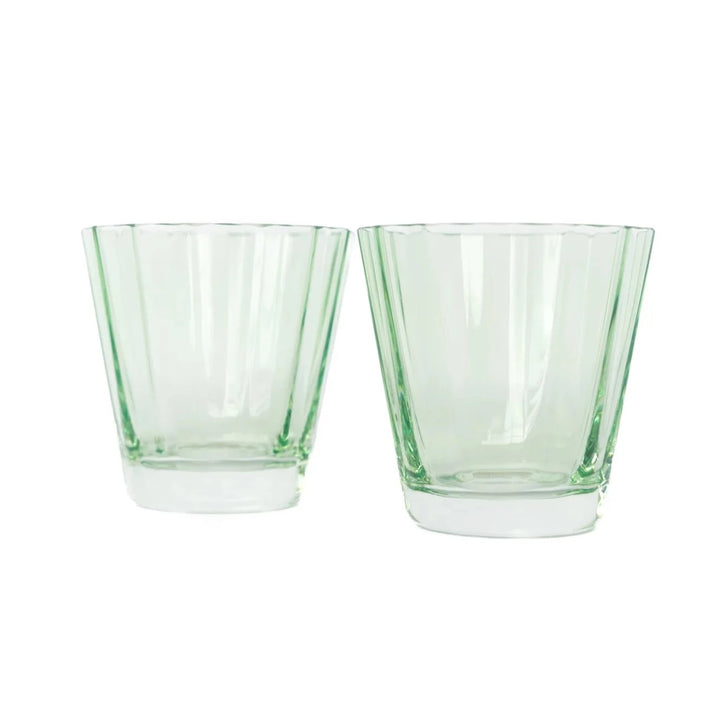 Estelle Colored Glass, Sunday Low Balls, Set of 2