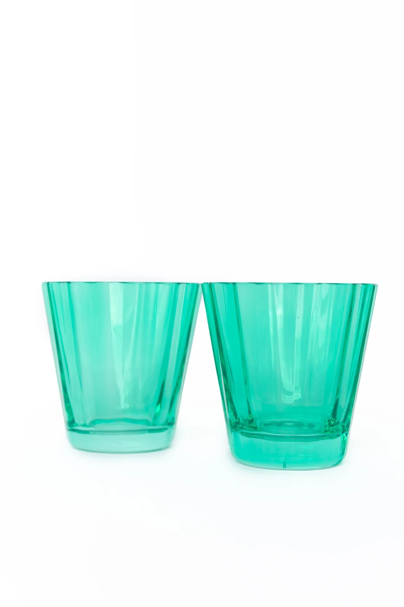 Estelle Colored Glass, Sunday Low Balls, Set of 2