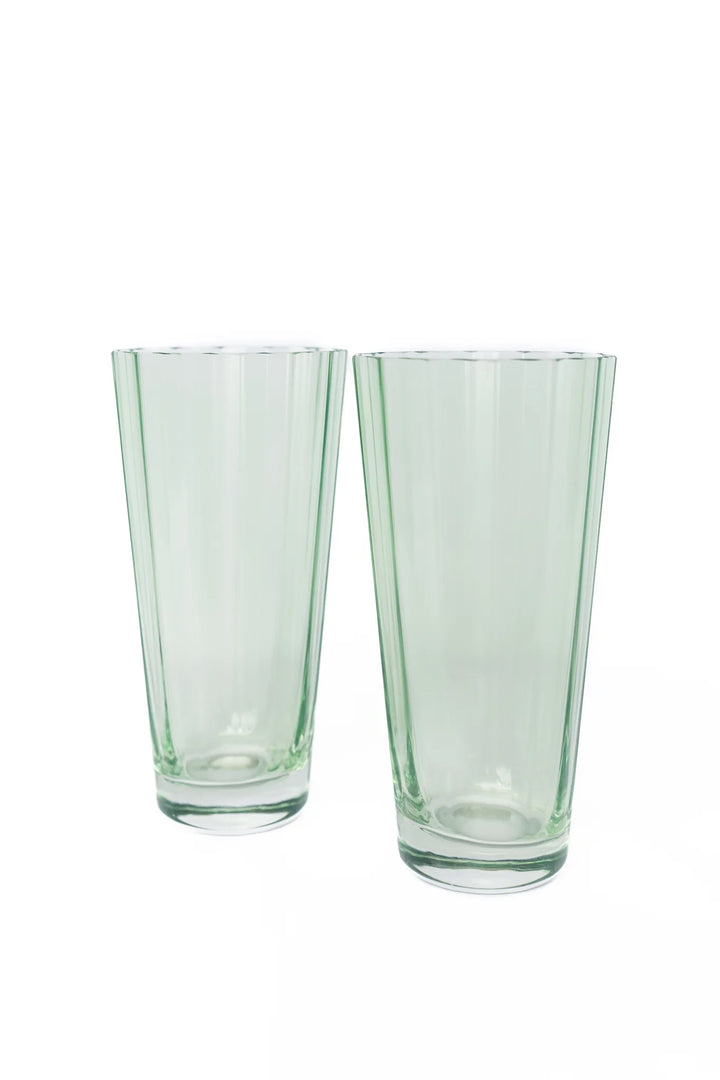 Estelle Colored Glass, Sunday High Balls, Set of 2