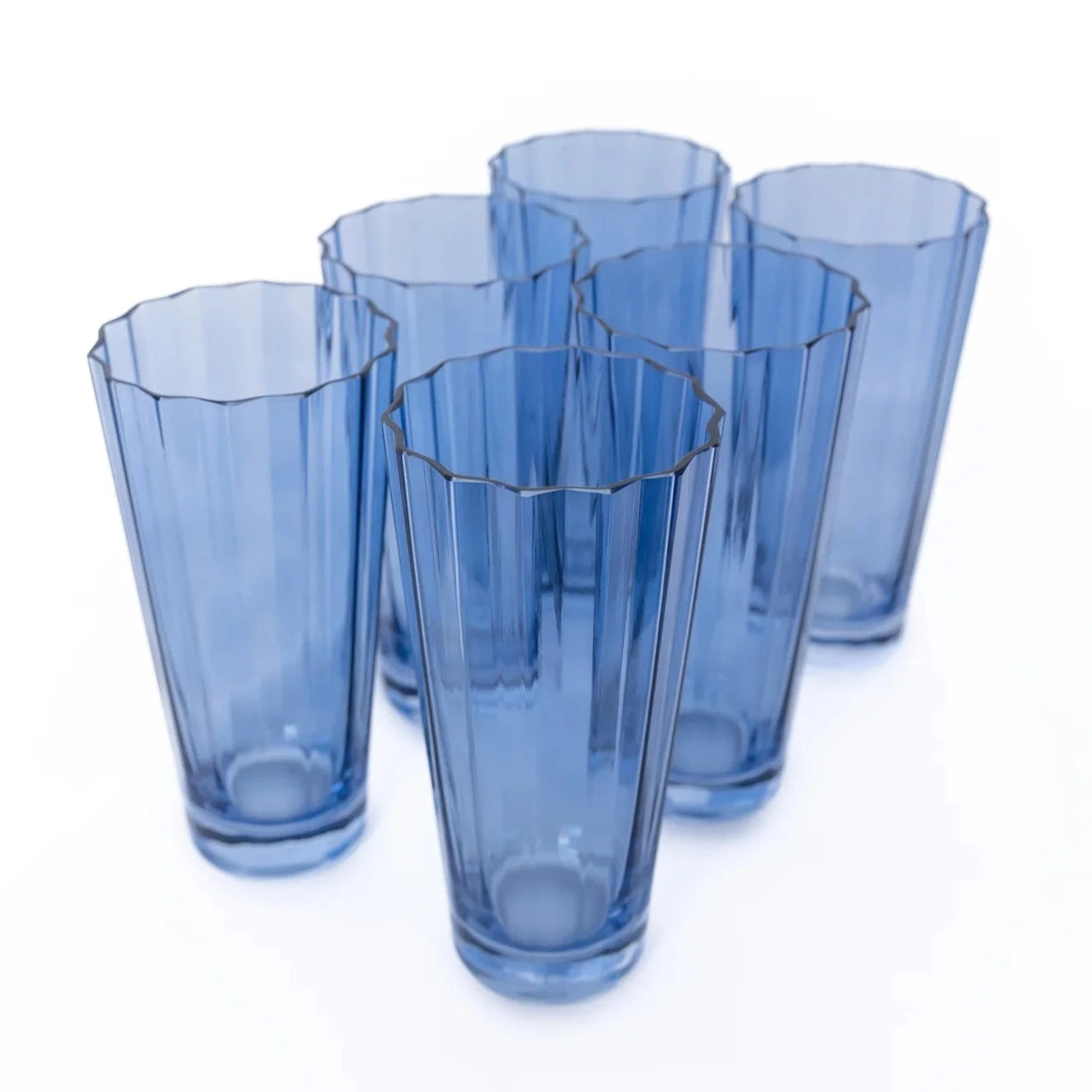 Estelle Colored Glass, Sunday High Balls, Set of 6