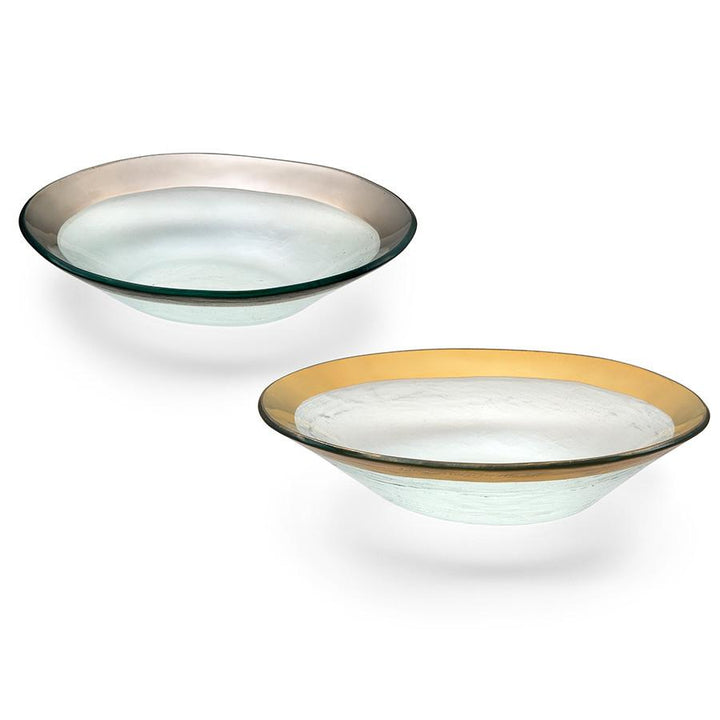 Annieglass Roman Antique Medium Oval Bowl