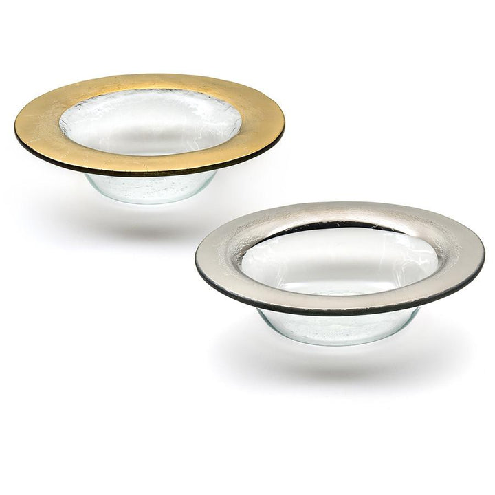 Annieglass Roman Antique Wine Coaster/ Candle Holder