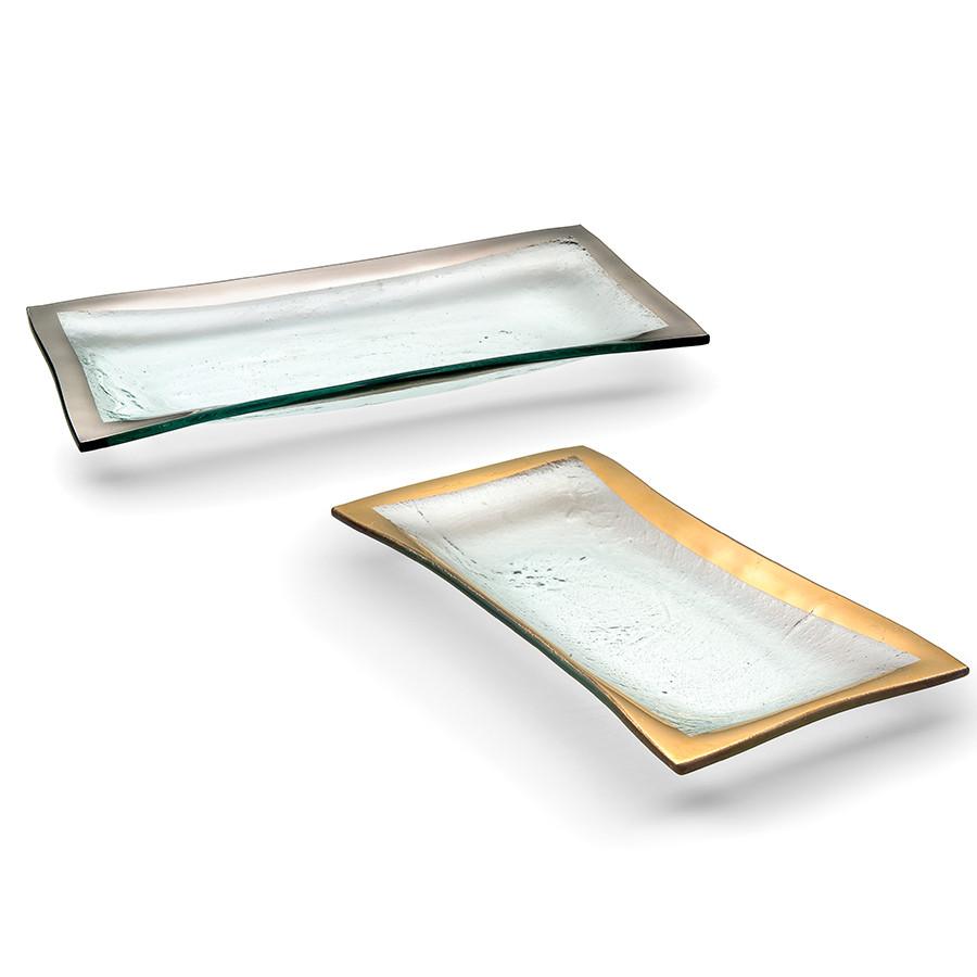 Annieglass Roman Antique Olive Tray