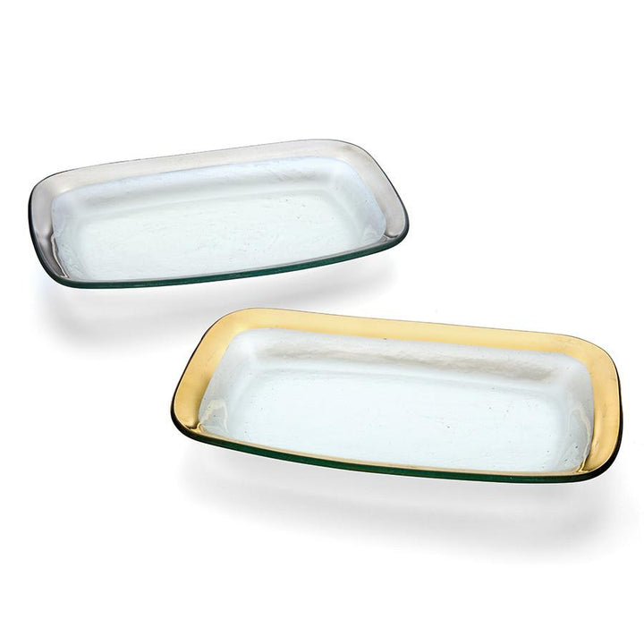 Annieglass Roman Antique Rectangle Asparagus Bowl