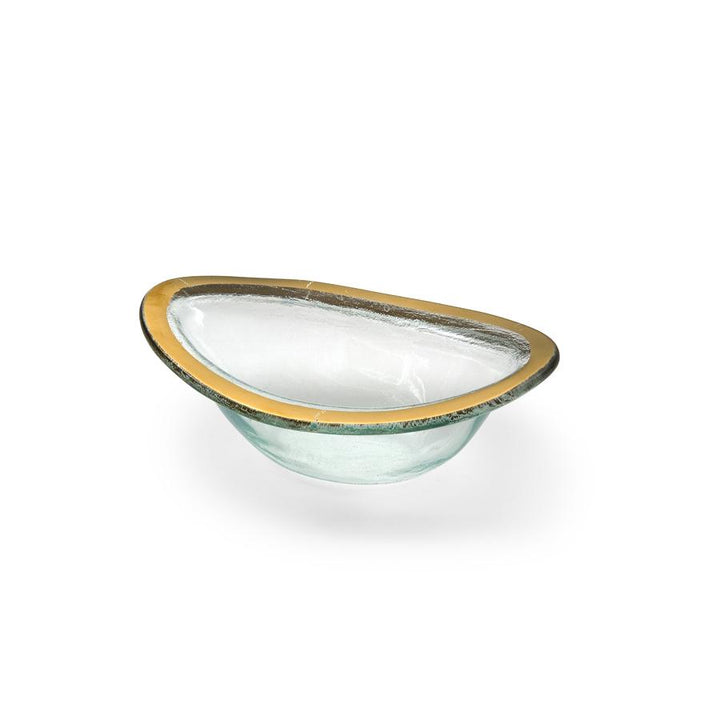 Annieglass Roman Antique Sauce Bowl, Gold
