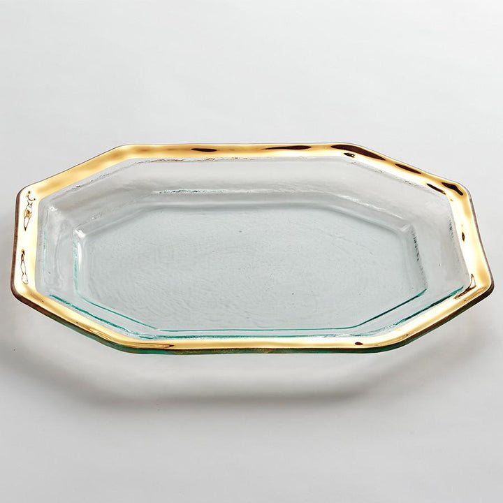 Annieglass Roman Antique Steak Platter
