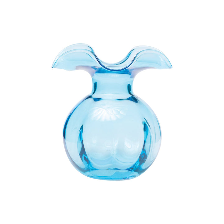 Vietri Hibiscus Bud Vase, Aqua