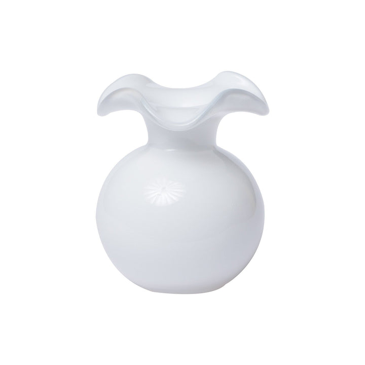 Vietri Hibiscus Bud Vase, White