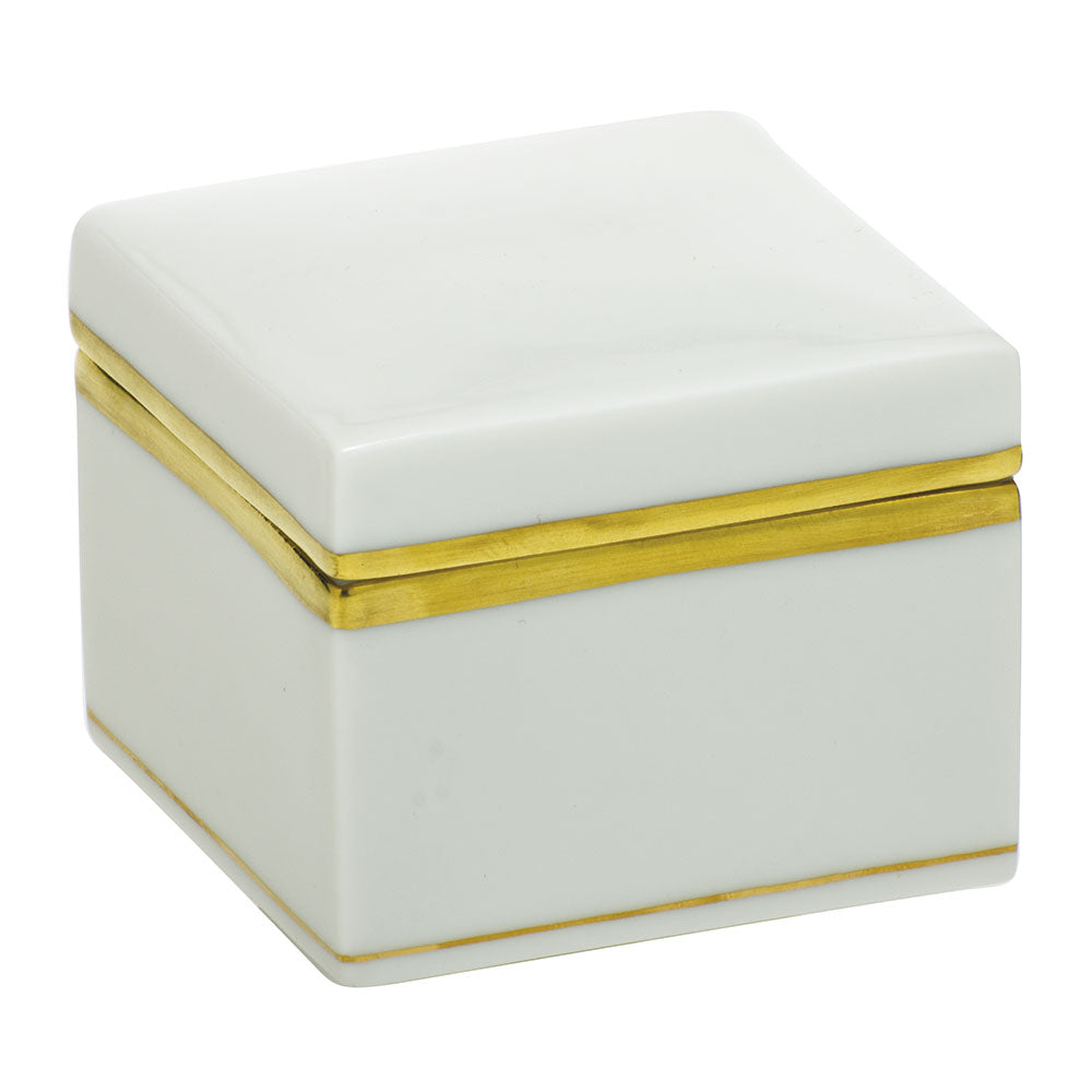 Herend White Square Box
