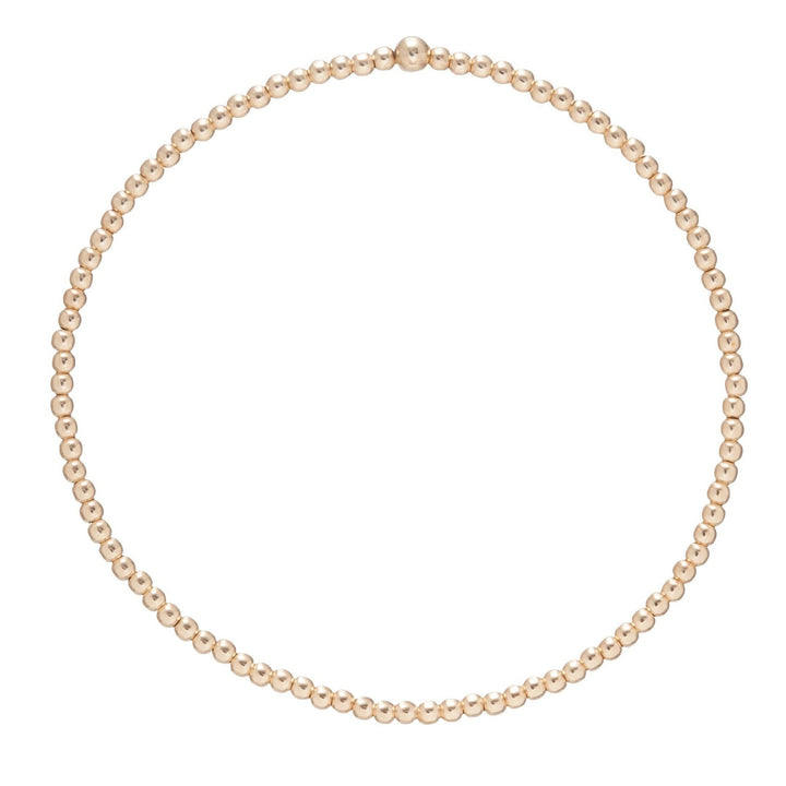 enewton Classic 2mm Bead Bracelet Gold