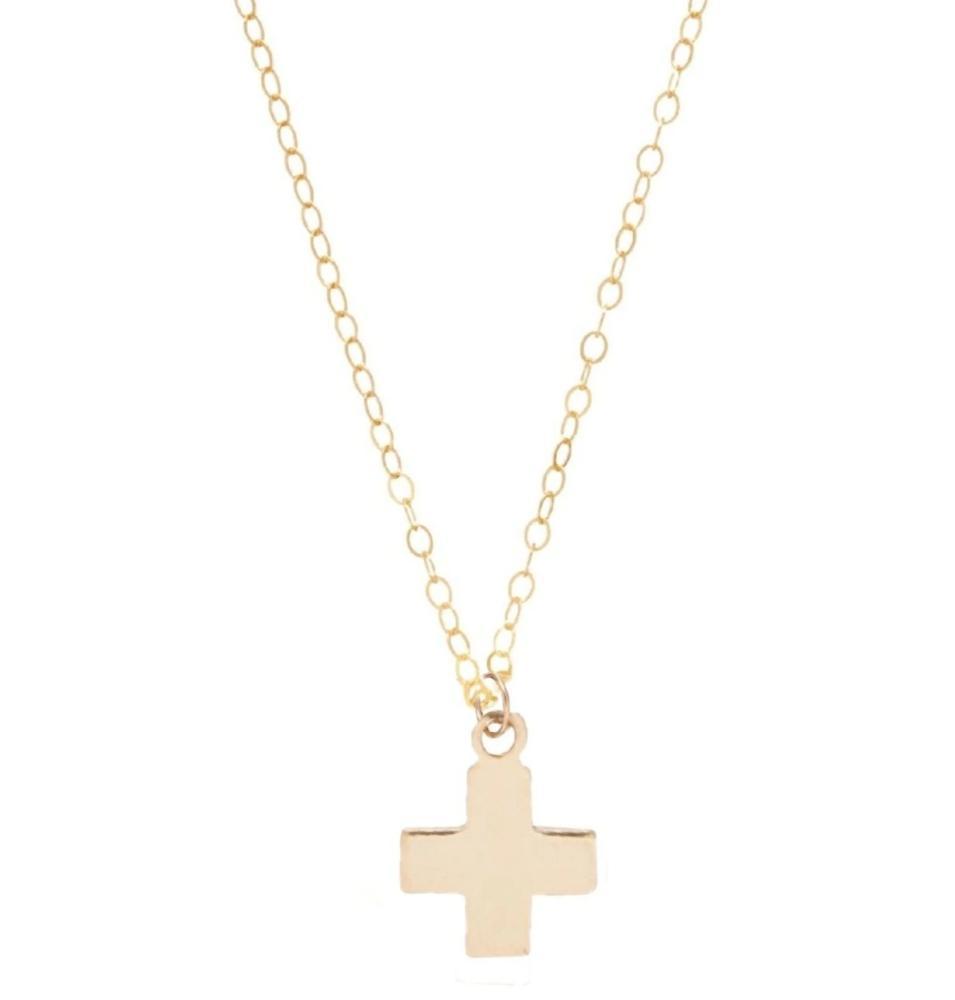 enewton 16" Necklace Gold - Signature Cross Gold Charm