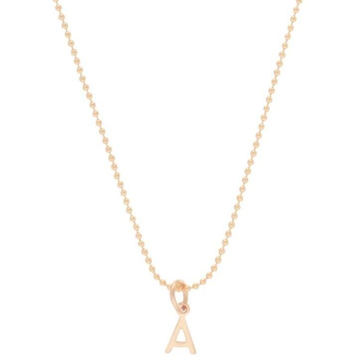 enewton 16" Necklace Gold - Respect Gold Monogram Charm