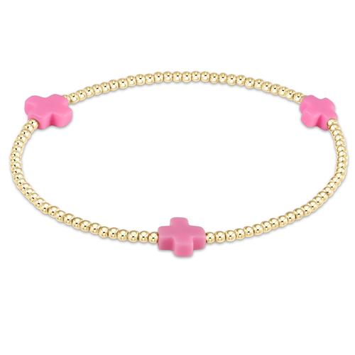 enewton Signature Cross Gold Pattern 2mm Bead Bracelet Smith s