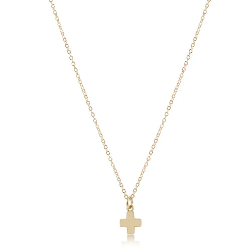 enewton 16" Necklace Gold - Signature Cross Small Gold Charm