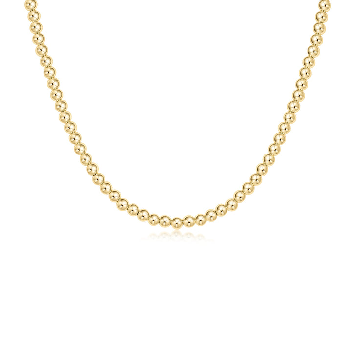 enewton 17" Choker Classic Gold 4mm Bead