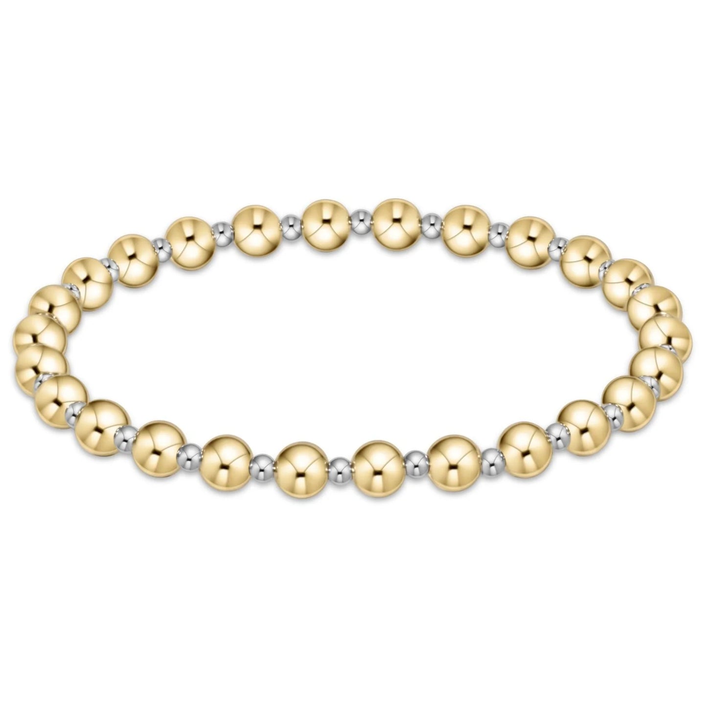 enewton Grateful Pattern 5mm Bead Bracelet - Mixed Metal