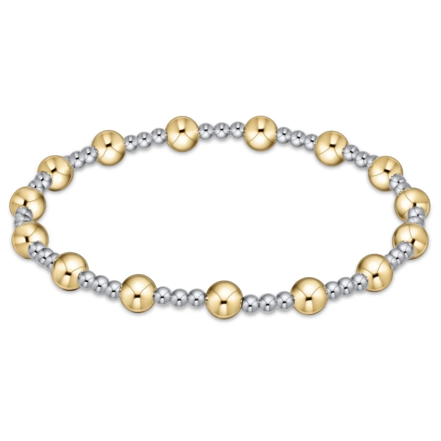 enewton Sincerity Pattern 5mm Bead Bracelet - Mixed Metal