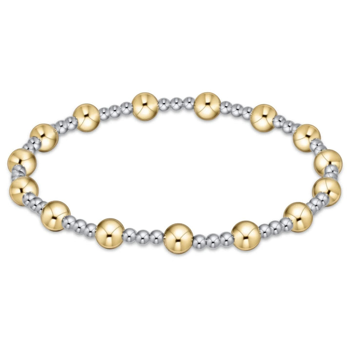 enewton Sincerity Pattern 5mm Bead Bracelet - Mixed Metal