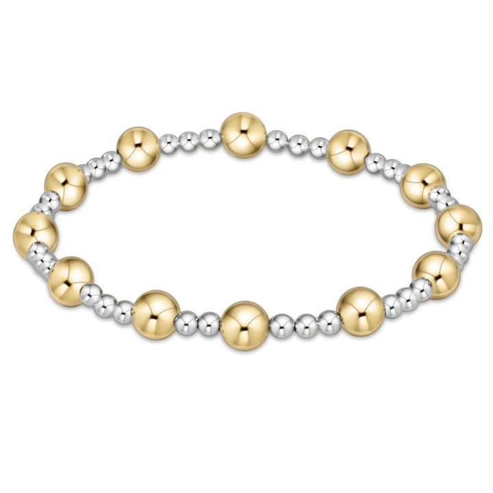 enewton Sincerity Pattern 6mm Bead Bracelet - Mixed Metal