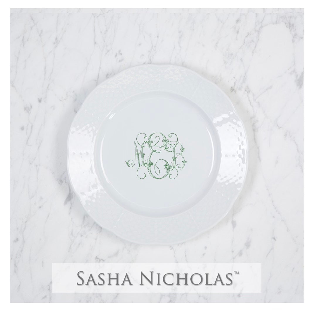 Sasha Nicholas Custom Salad Plate for Madison and Ben