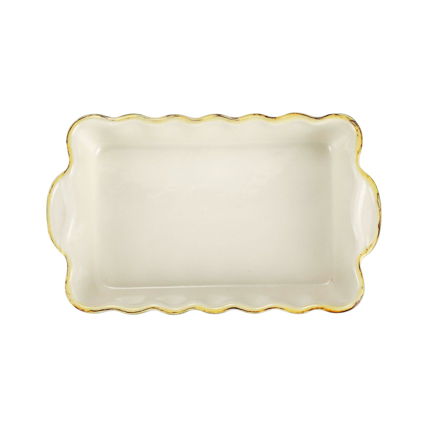 Vietri Italian Baker Small Rectangle, Aqua
